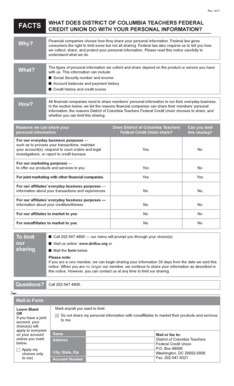 District of Columbia Teachers Federal Credit Union Privacy Notice