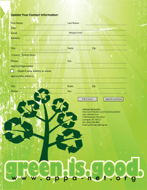 Update Contact Information Form