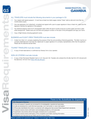 Gambia Visa Application Form