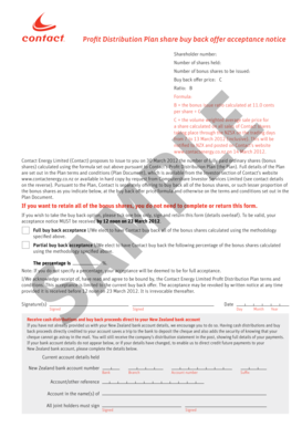 Contact Energy Share Buy Back Offer Acceptance Notice