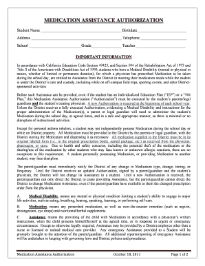 California Medication Assistance Authorization