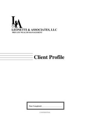 Client Profile Form