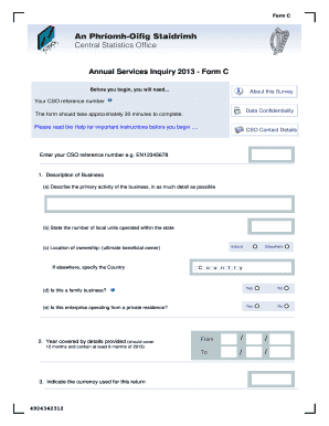 Annual Services Inquiry 2013 - Form C