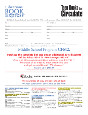 Librarians' Book Express Order Form