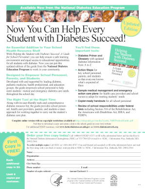 Helping the Student with Diabetes Succeed Guide