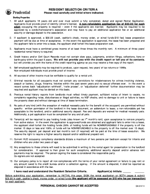 Rental Application Form