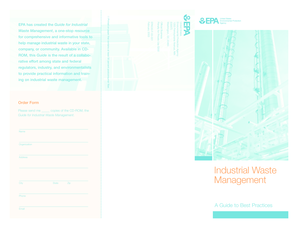 Industrial Waste Management Guide Order Form