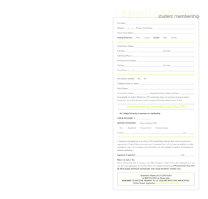 Illinois CPA Society Student Membership Application