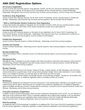 48th DAC Registration Form