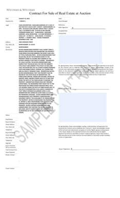 Real Estate Purchase Agreement at Auction