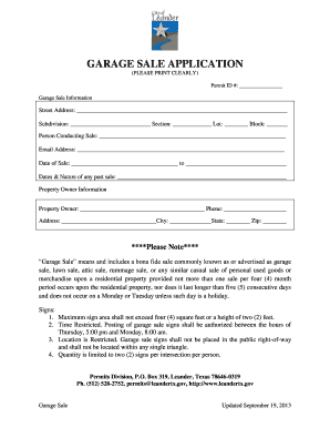 Garage Sale Application