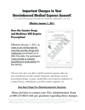 Unreimbursed Medical Expense Reimbursement Voucher