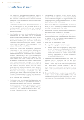 188 Discovery Annual Report 2009 Proxy Form
