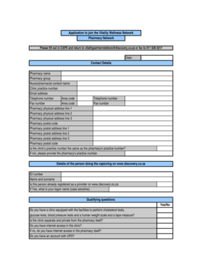 Vitality Wellness Network Pharmacy Application