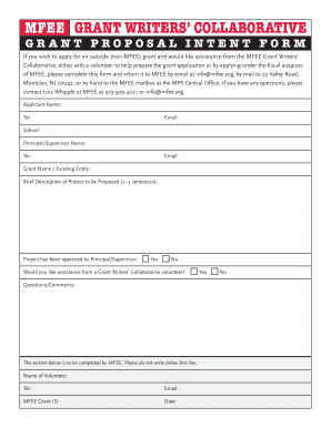 Download the Intent Form