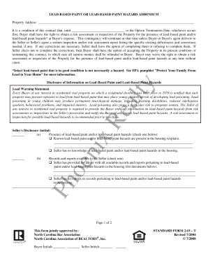 Lead-Based Paint Addendum