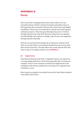 Rwanda NCD Intake Form for Heart Failure