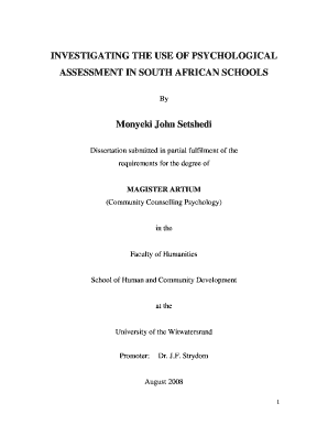 Psychological assessment pdf - INVESTIGATING THE USE OF PSYCHOLOGICAL ASSESSMENT - wiredspace wits ac