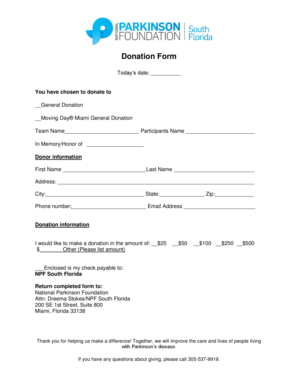 Donation Form