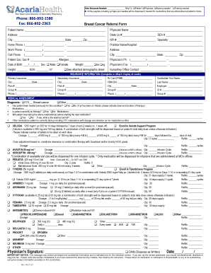 Breast Cancer Referral Form