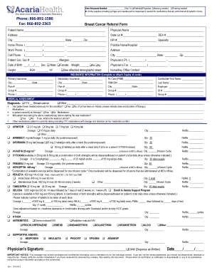 Breast Cancer Referral Form