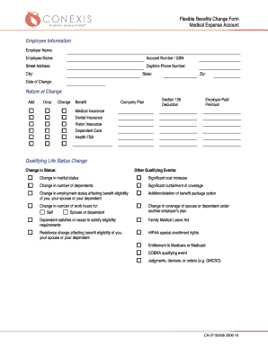 Flexible Benefits Change Form