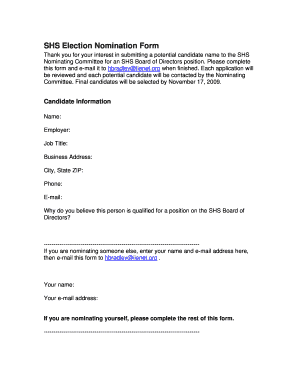 SHS Election Nomination Form - iienet2