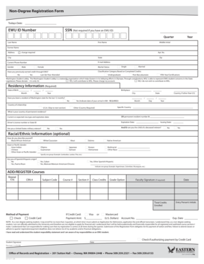 Non-Degree Registration Form