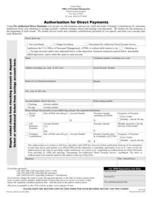 Authorization for Direct Payments