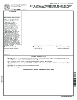 US Census Bureau Wholesale Trade Report