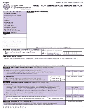 US Monthly Wholesale Trade Report