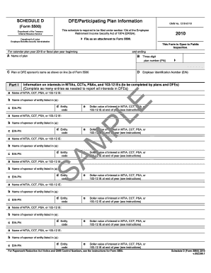 Schedule D Form 5500