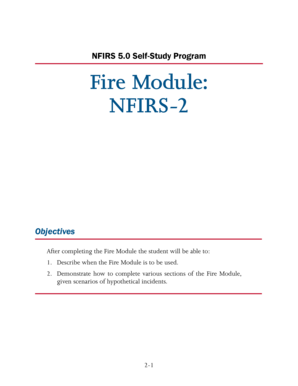 NFIRS Fire Module Form