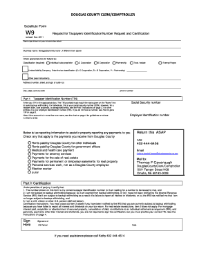 Douglas County W9 Form