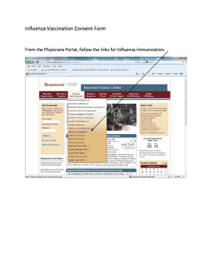Influenza Vaccination Consent Form