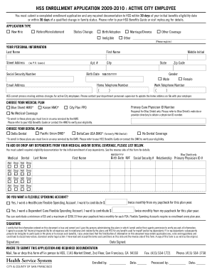 HSS Enrollment Application