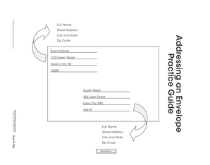 Addressing an Envelope Practice Guide