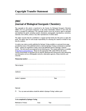 Copyright Transfer Statement