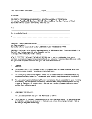 13 printable rental agreement ontario forms and templates fillable