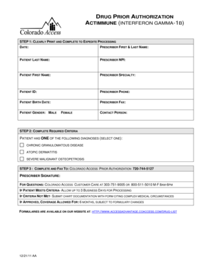 Drug Prior Authorization Form