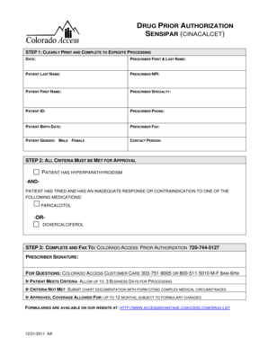 Drug Prior Authorization Form