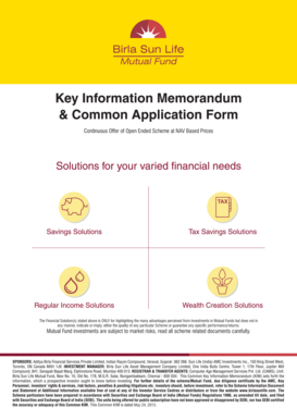 Mutual Fund Application Form