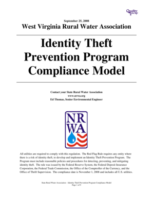 Identity Theft Prevention Program Compliance Model