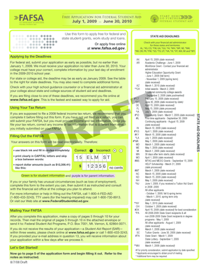 FAFSA Application Form