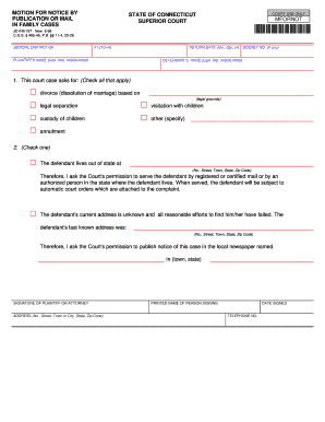 Motion for Notice by State of Connecticut