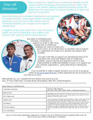 Credit Card Donation Form