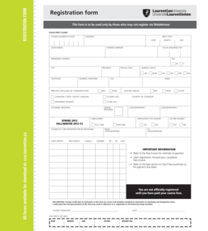 Student Registration Form