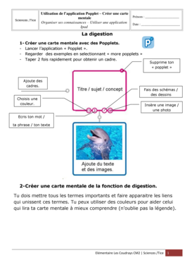 Utilisation de l’application Popplet – Créer une carte mentale