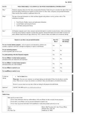 Shell Vacations LLC Privacy Notice