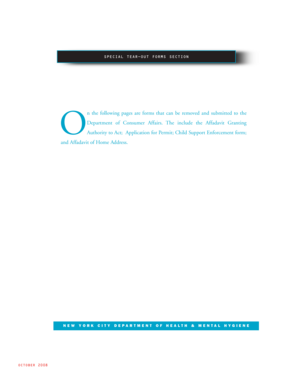 New York City Health Department Permit Application